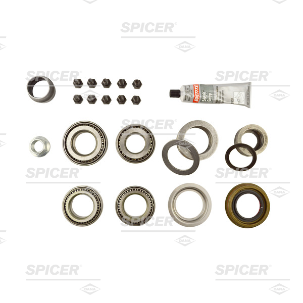 Dana Spicer Differential Rebuild Kit, For Use with Dana 30 Axle, With Shims Pinion Nut Bearings Seals – 2017378