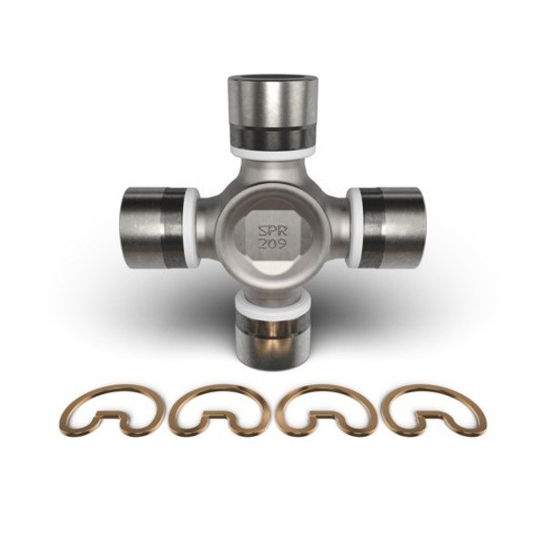 Dana Spicer Universal Joint, 1410 Design, Inside Retaining Clips, 4 Smooth Round Bearings, 1.188 Inch Diameter Bearings – 5-1410X