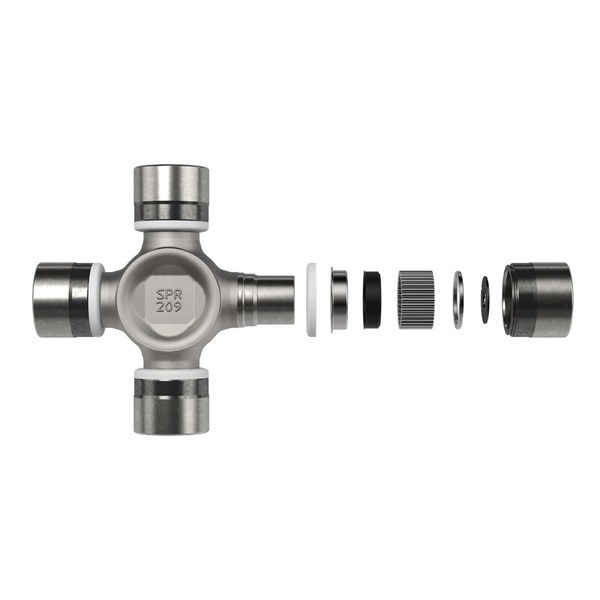 Dana Spicer Universal Joint, 1410 Design, Inside Retaining Clips, 4 Smooth Round Bearings, 1.188 Inch Diameter Bearings – 5-1410X