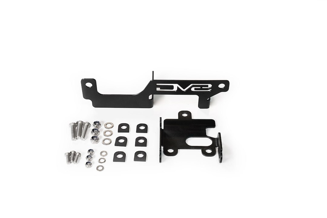 DV8 Offroad Cruise Control Sensor Relocation Bracket, Adaptive Cruise Control Bracket, Powder Coated, Black, Steel – ABBR-01