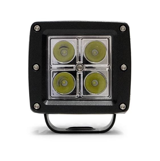 DV8 Offroad Driving/ Fog Light, LED Bulb, 3 Inch Square, 20 Watt, Flood/ Spot Light Beam, 1540 Lumens, Clear Polycarbonate Lens – B3CE16W4W