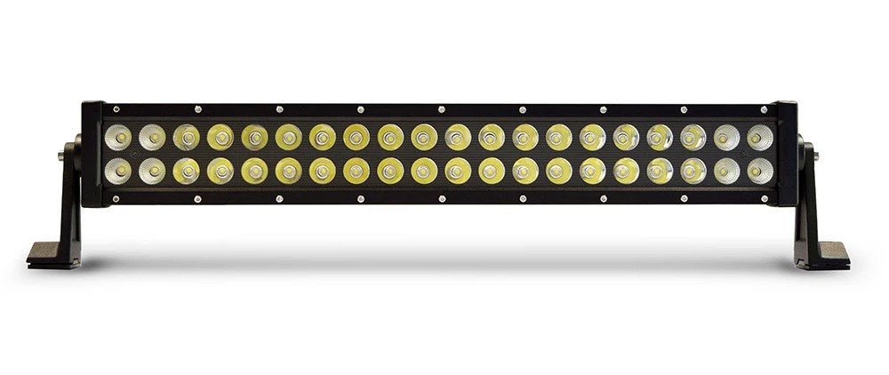 DV8 Offroad Light Bar, Pro Series, LED, 20 Inch Length, 3 Watt Cree Bulb, 120 Watt, Flood/ Spot Beam, 10100 Lumens, Clear Lens – BR20E120W3W
