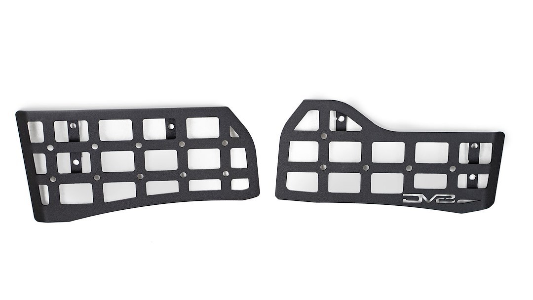 DV8 Offroad Molle Cargo Panel, Center Console Sides, Black, Powder Coated, Steel – CCJL-01