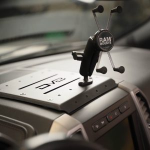 DV8 Offroad Cell Phone Mount Plate, Cargo Organizer, Dash Mount, For Use with Phones/ Tablets/ GPS/ Radio, Bolt-On – DMFF-01