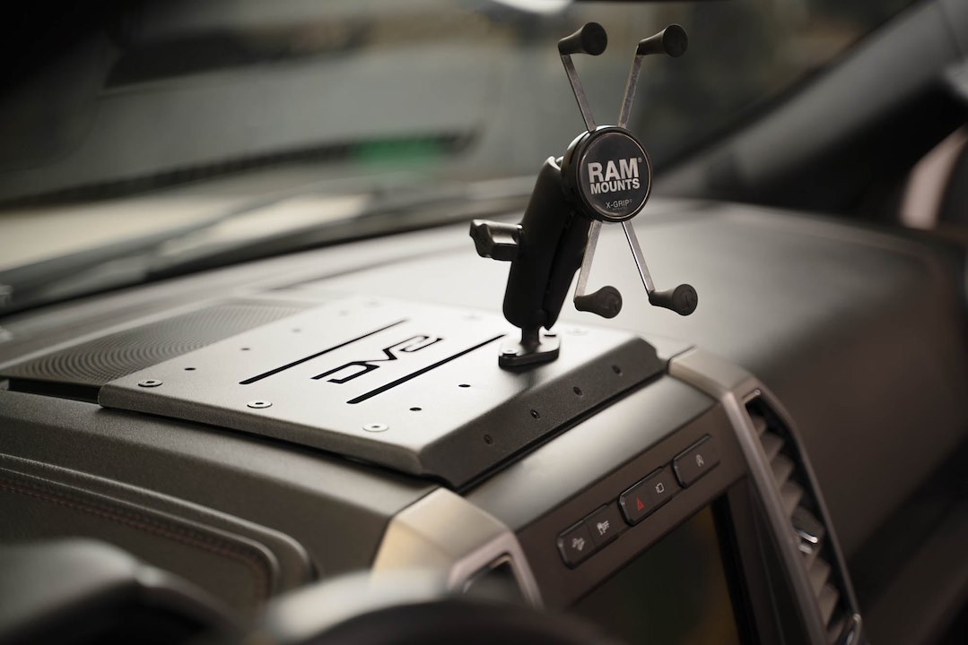 DV8 Offroad Cell Phone Mount Plate, Cargo Organizer, Dash Mount, For Use with Phones/ Tablets/ GPS/ Radio, Bolt-On – DMFF-01