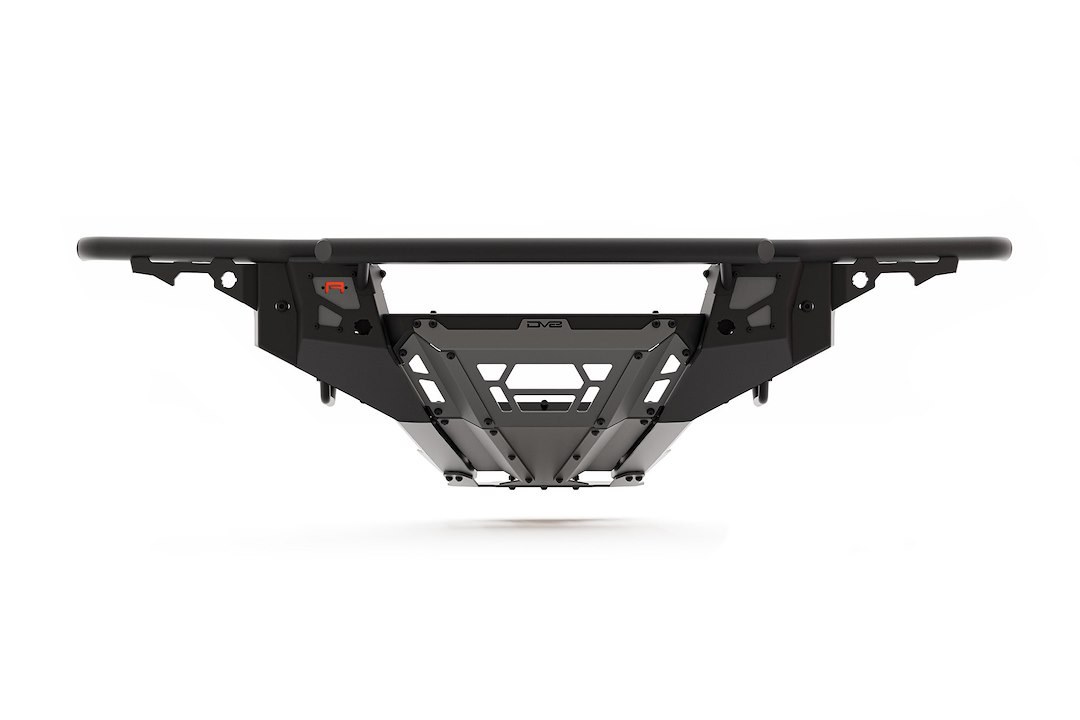 DV8 Offroad Bumper, Tubular Design, High Profile, Mounting Hardware Included, Without Grille Guard, Without Winch Mount, With Skid Plate – FBFR-02