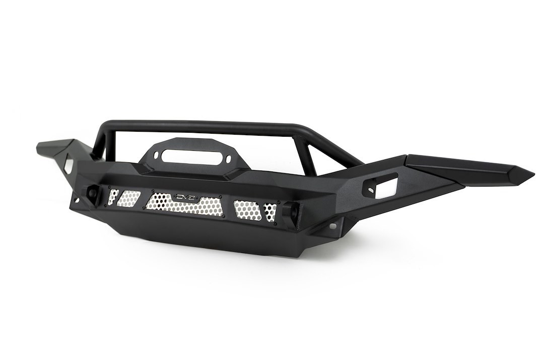 DV8 Offroad Bumper, Mto Series, Modular Design, Mounting Hardware Included, Without Grille Guard, With Bull Bar, With Winch Mount – FBJL-12