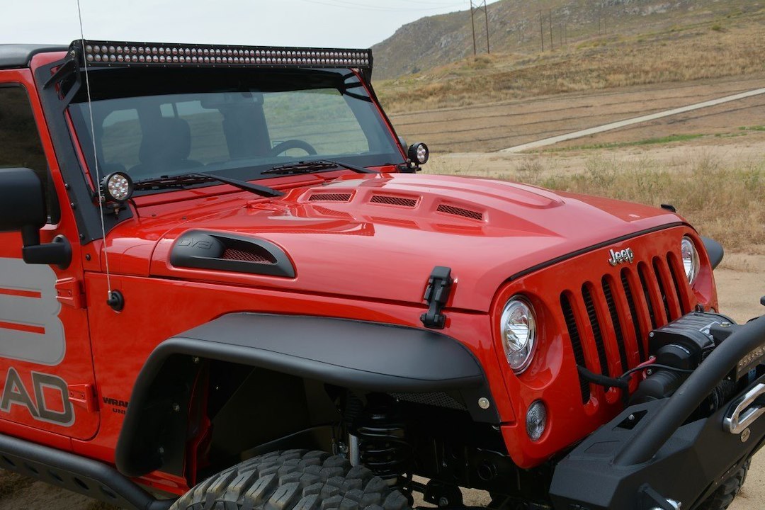 DV8 Offroad Hood, Heat Dispersion Hood, Bolt-On, Paintable – HDMB07-02