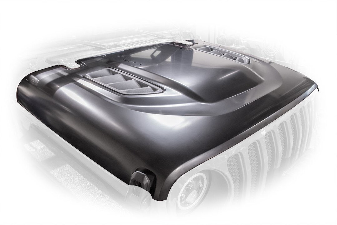 DV8 Offroad Hood, Replica, Aftermarket Upgrade Style, Paintable, Steel – HDMBJL-TA