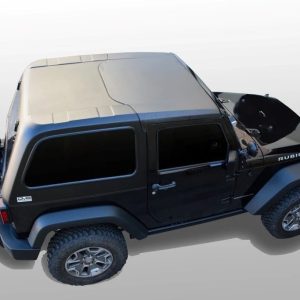DV8 Offroad Hard Top, Ranger Fb, 2 Piece, Without Doors, Fiberglass, Black – HT07FB22