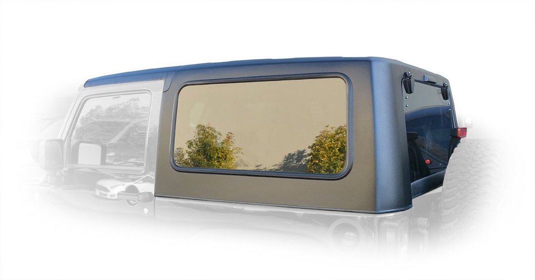 DV8 Offroad Hard Top, Ranger 2, 2 Piece, Without Doors, Fiberglass, Black – HT07SB22