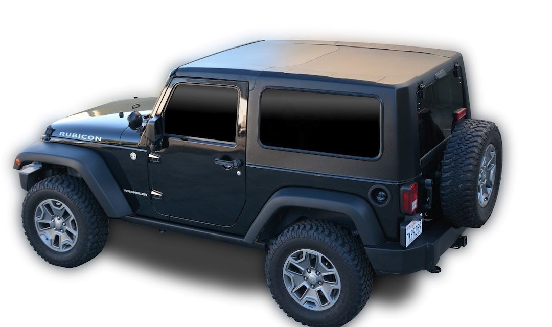 DV8 Offroad Hard Top, Ranger 2, 2 Piece, Without Doors, Fiberglass, Black – HT07SB22