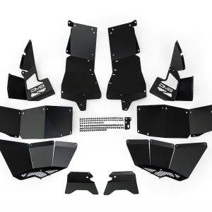 DV8 Offroad Inner Fender, Powder Coated, Black, Aluminum, With DV8 Logo, Set of 2 – INFEND-05FB