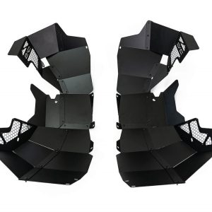 DV8 Offroad Inner Fender, Powder Coated, Black, Aluminum, With DV8 Logo, Set of 2 – INFEND-05FB