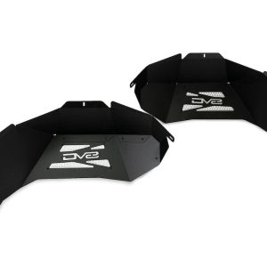 DV8 Offroad Inner Fender, Powder Coated, Black, Aluminum, With DV8 Logo, Set of 2 – INFEND-05RB