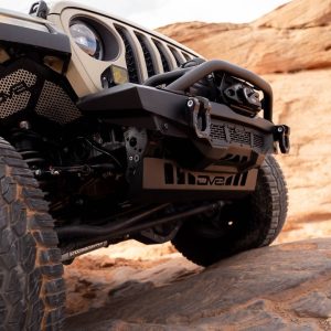 DV8 Offroad Inner Fender, Solid and Perforated Design, With DV8 Logo, Powder Coated, Black Satin, Aluminum – INFEND-06FB
