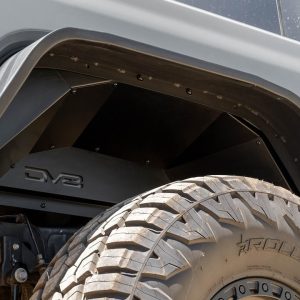 DV8 Offroad Inner Fender, Solid Design, With DV8 Logo, Powder Coated, Black Satin, Aluminum – INFEND-07RB