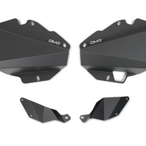 DV8 Offroad Inner Fender, Solid Design, Without Logo, Powder Coated, Black, Aluminum, Set of 2 – INFT2-01