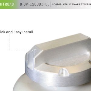 DV8 Offroad Power Steering Reservoir Cap, Billet Aluminum – D-JP-120001-BL