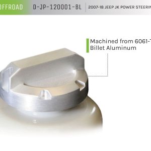 DV8 Offroad Power Steering Reservoir Cap, Billet Aluminum – D-JP-120001-BL