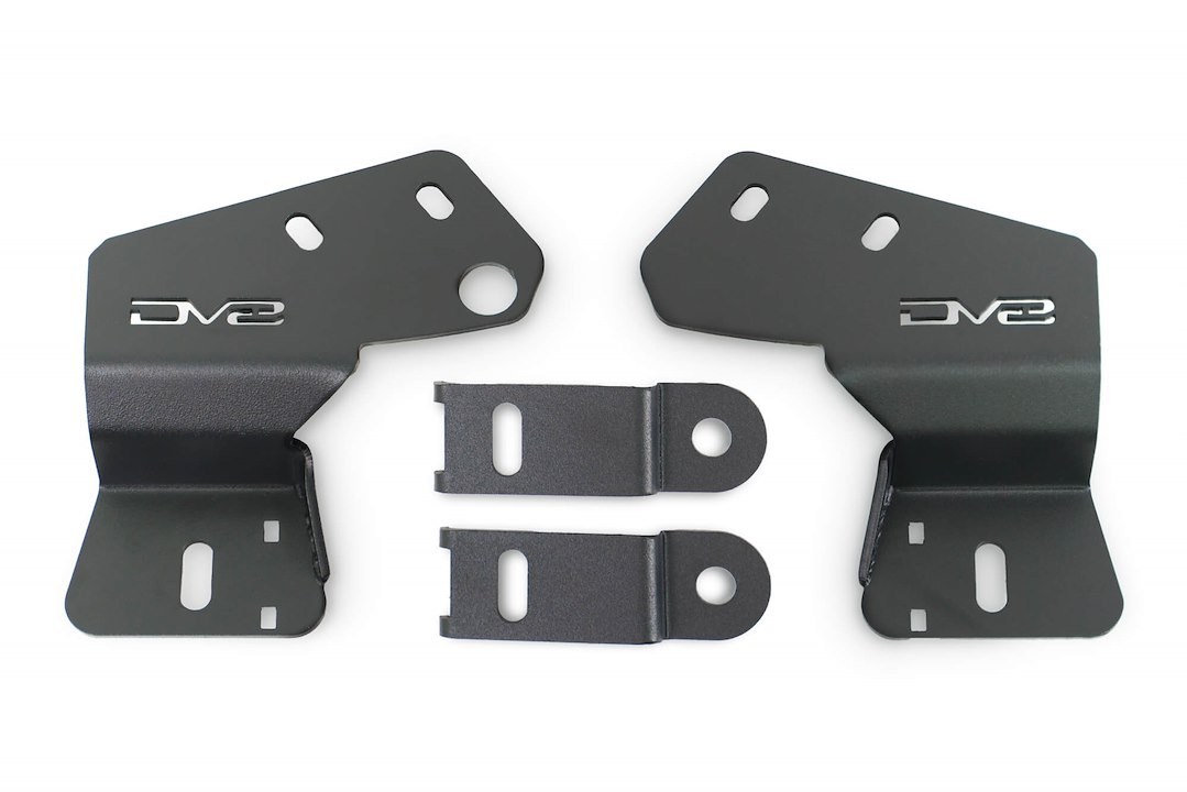 DV8 Offroad Driving/ Fog Light Mounting Bracket, Pillar Mount, Holds Up to Four 3 Inch Cube Lights, Powder Coated, Black, Steel – LBBR-08