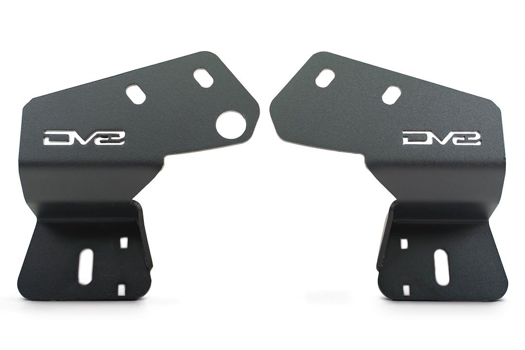 DV8 Offroad Driving/ Fog Light Mounting Bracket, Pillar Mount, Holds Up to Four 3 Inch Cube Lights, Powder Coated, Black, Steel – LBBR-08