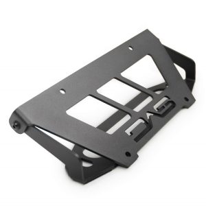 DV8 Offroad License Plate Bracket, License Plate Mounting Bracket, Front Mount, Flip-Up, Fits Most Recessed Standard Fairlead Mounts – LPBM-02