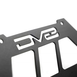 DV8 Offroad License Plate Bracket, License Plate Mounting Bracket, Front Mount, Flip-Up, Fits Most Recessed Standard Fairlead Mounts – LPBM-02