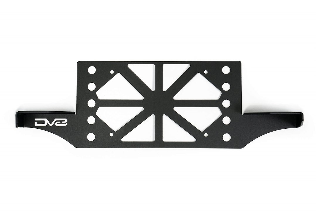DV8 Offroad License Plate Bracket, License Plate Mounting Bracket, With Built IN Dual 3 Innch Light Pod Mounts, With Side Bottle Opener – LPBM-03
