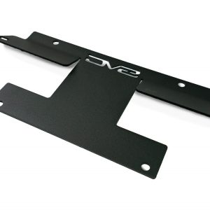 DV8 Offroad License Plate Relocation Kit, Relocates License Plate to Driver’s Side of Front Bumper, Powder Coated, Black, Steel – LPBR-02