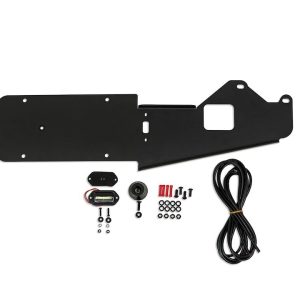 DV8 Offroad License Plate Relocation Kit, Relocates License Plate to Tailgate, Mounts to OEM Tire Carrier – LPBR-03