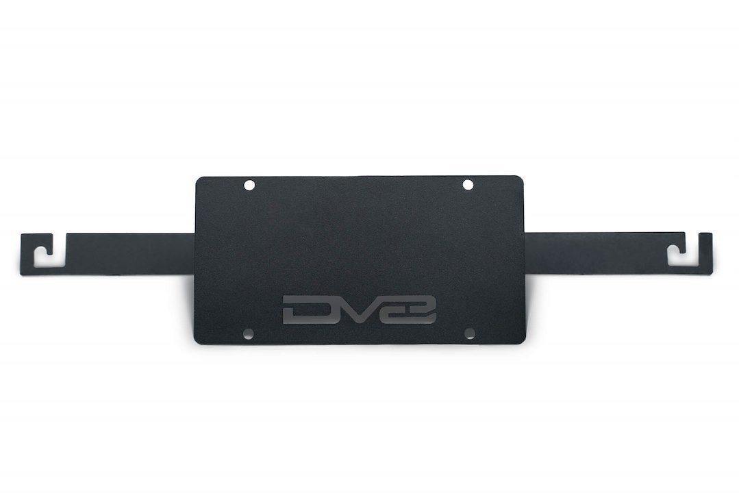 DV8 Offroad License Plate Bracket, License Plate Mounting Bracket, Relocates License Plate Below the Grille – LPBR-04