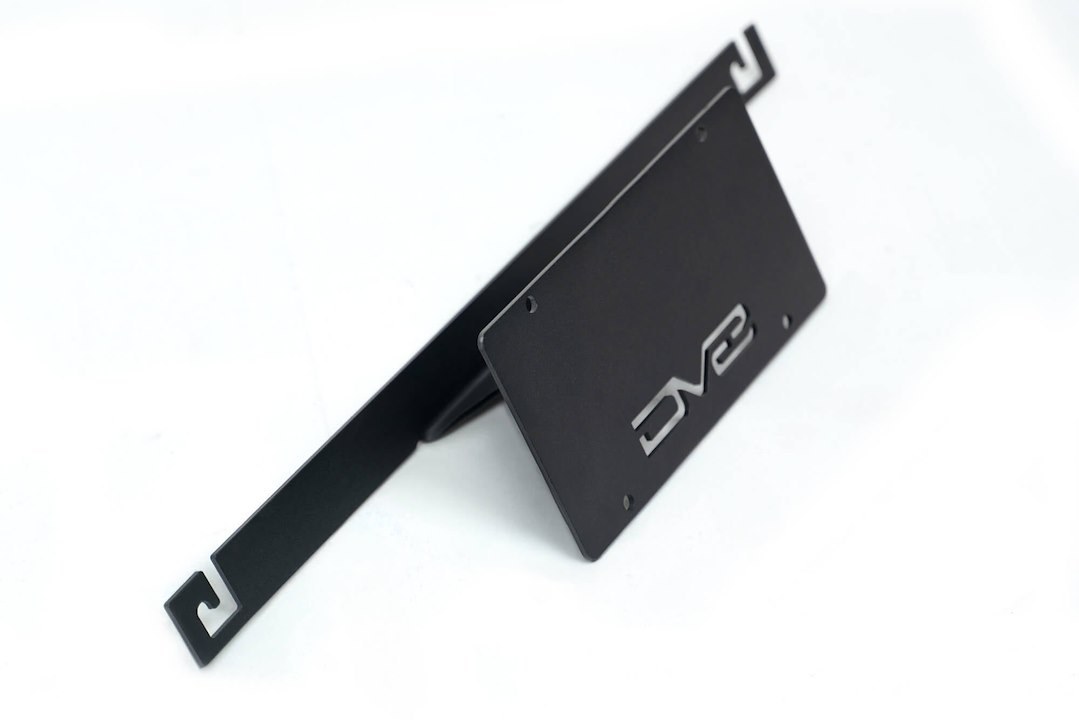 DV8 Offroad License Plate Bracket, License Plate Mounting Bracket, Relocates License Plate Below the Grille – LPBR-04
