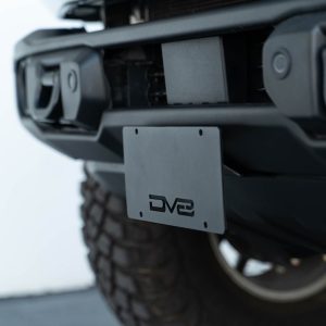 DV8 Offroad License Plate Bracket, License Plate Mounting Bracket, Relocates License Plate Below the Grille – LPBR-04