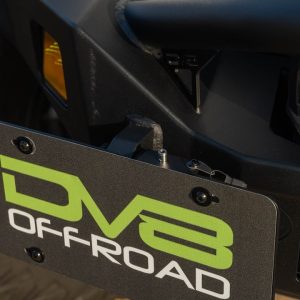 DV8 Offroad License Plate Relocation Kit, Relocates License Plate to Off-Road Bumper’s D-Ring Mounts – LPUN-01