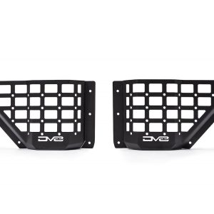 DV8 Offroad Door Panel, Competition Series, Molle Style, Powder Coated, Black, Steel, Set of 2 – MPBR-05