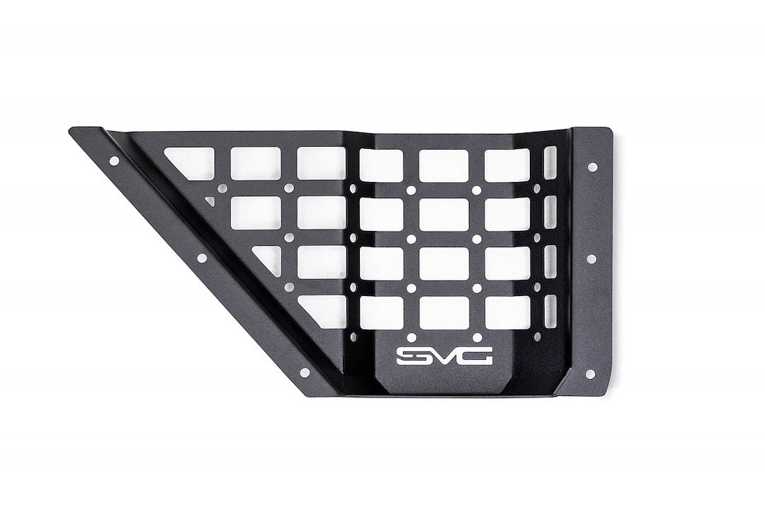 DV8 Offroad Door Panel, Competition Series, Molle Style, Powder Coated, Black, Steel, Set of 2 – MPBR-05