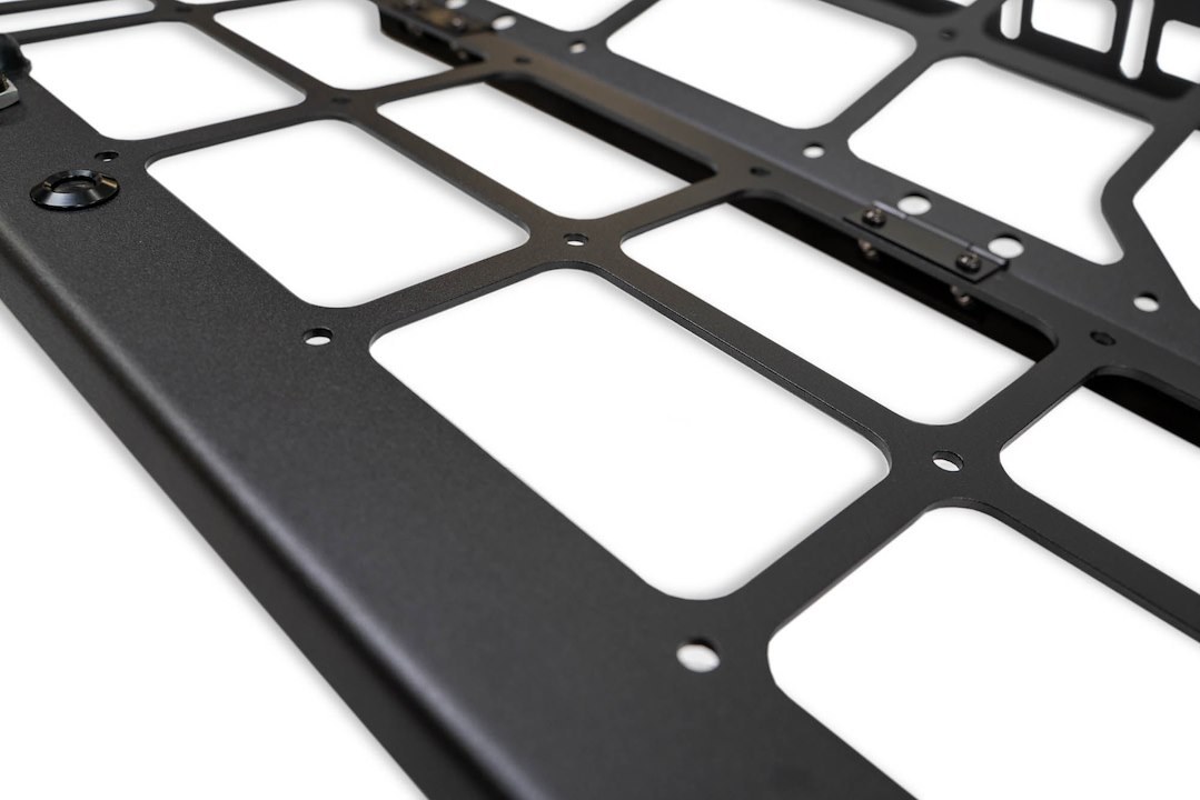 DV8 Offroad Pet Barrier, Flip-Up Design, Bolt-On, With Push Button Lock, Powder Coated, Black, Steel – MPBR-10