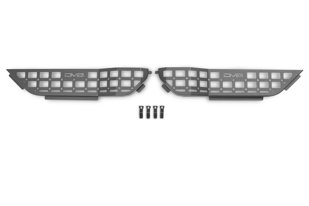DV8 Offroad Molle Cargo Panel, Front Door Panel Mount, Bolt-On, Powder Coated, Black, Steel – MPJL-05