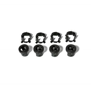 DV8 Offroad Parking Aid Sensor Trim, For Use with Mopar Sensors, Textured, Black, Plastic, Set of 4 – MPRSNSR-01