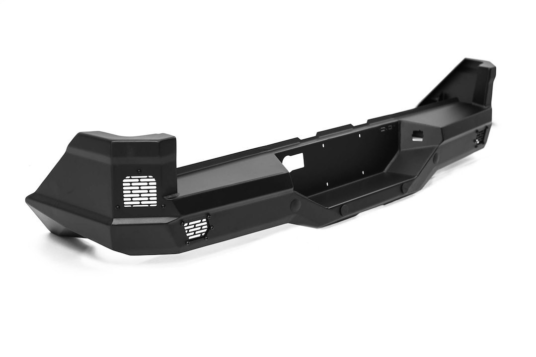 DV8 Offroad Bumper, Spec Series, Modular Design, Mounting Hardware Included, Without D-Ring Mounts, With Two 3 Inch Light Pod Cutouts – RBTT1-08