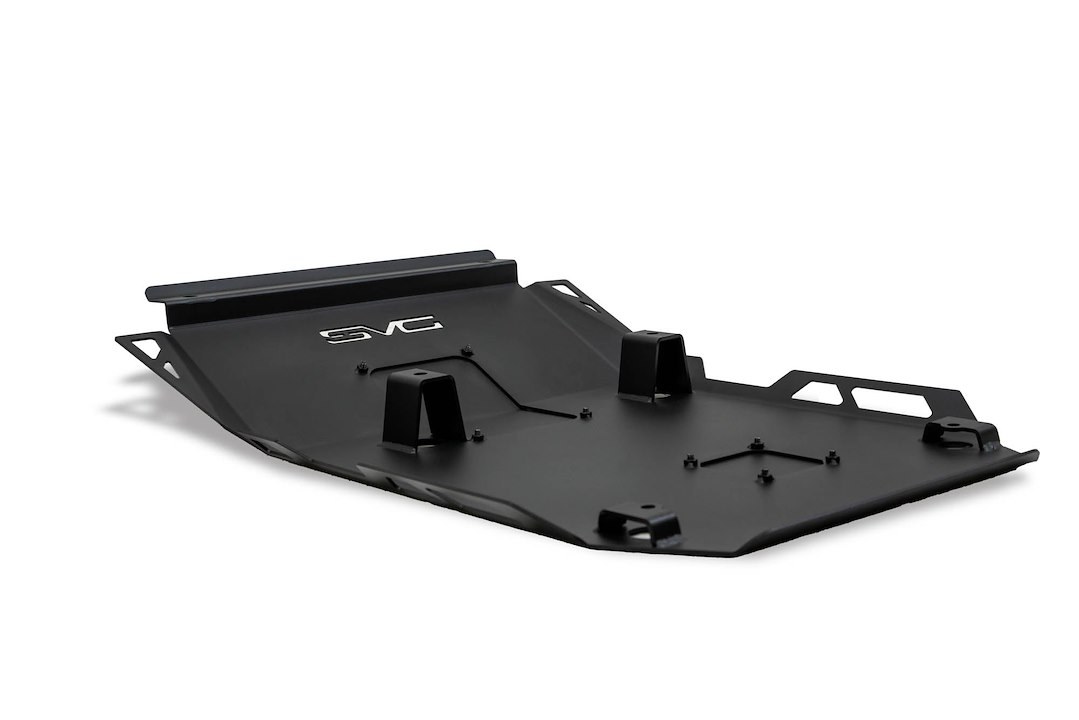 DV8 Offroad Skid Plate, Front Bumper and Belly, Compatible with the Centric and Mto Winch Front Bumper, Powder Coated, Black, Steel – SPTT1-04