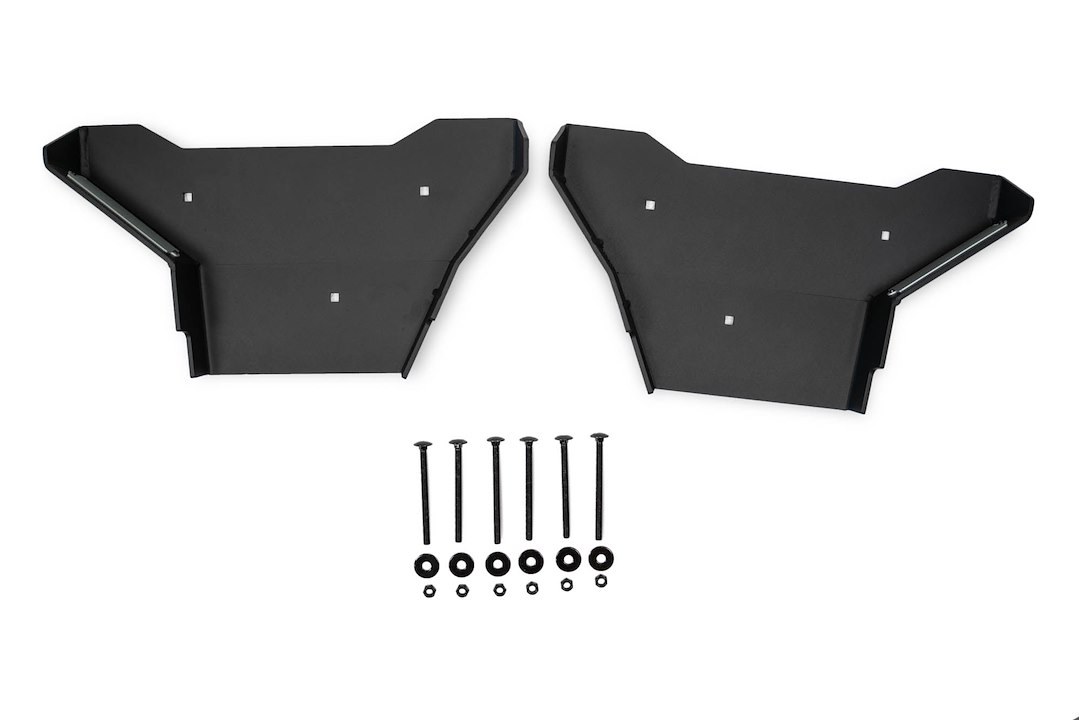 DV8 Offroad Skid Plate, A-Arm, Bolt-On, Powder Coated, Black, Steel, Set of 2 – SPTT1-05