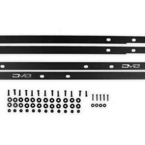 DV8 Offroad Rocker Panel Guard, Bolt-On, Covers Pinch Welds, Powder Coated, Black, Steel – SRBR-03