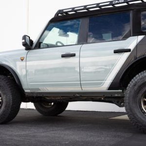 DV8 Offroad Rocker Panel Guard, Bolt-On, Covers Pinch Welds, Powder Coated, Black, Steel – SRBR-03
