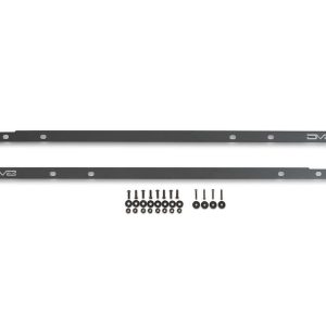 DV8 Offroad Rocker Panel Guard, Bolt-On, Covers Pinch Welds, Powder Coated, Black, Steel – SRBR-06