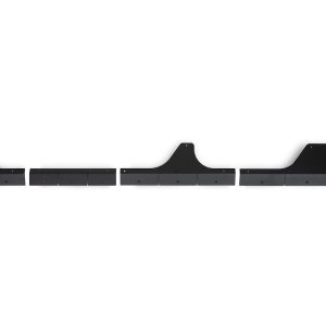DV8 Offroad Rocker Panel Guard, Rock Skins, Body and Frame Mount, Flush Style, Powder Coated, Black, Steel – SRGL-09