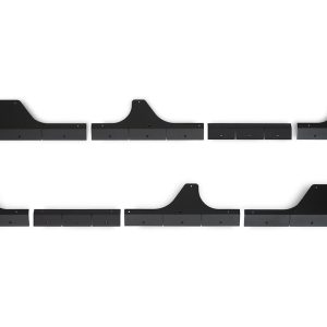DV8 Offroad Rocker Panel Guard, Rock Skins, Body and Frame Mount, Flush Style, Powder Coated, Black, Steel – SRGL-09