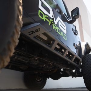 DV8 Offroad Rocker Panel Guard, Rock Sliders, Frame Mount, Flush Style, Powder Coated, Black, Steel – SRJL-07