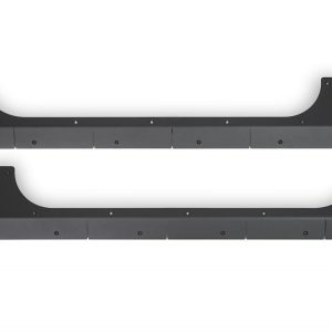 DV8 Offroad Rocker Panel Guard, Rock Skins, Body and Frame Mount, Flush Style, Powder Coated, Black, Steel – SRJL-29